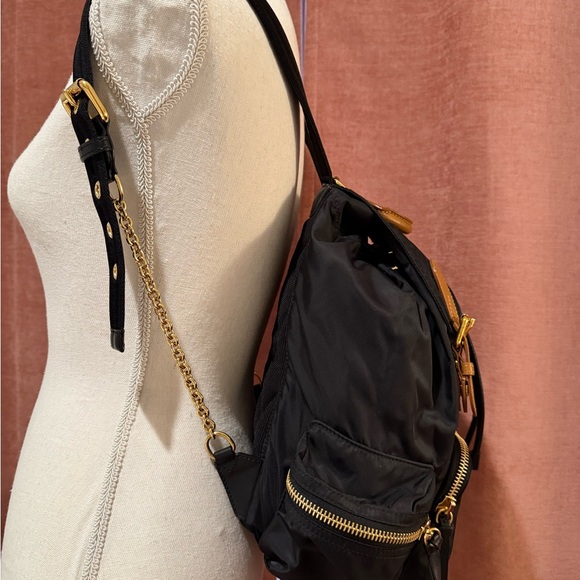 Burberry Large Nylon Rucksack with gold toned hardware - Picture 12 of 12